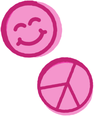 pink smiley face